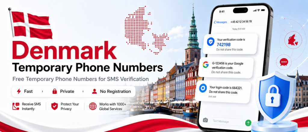 Banner of Denmark Free Temprory Phone Number