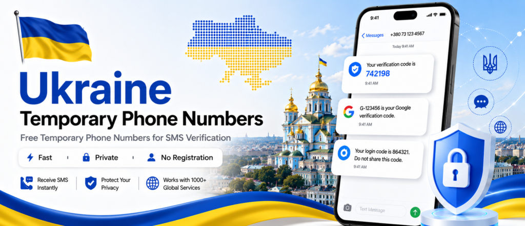 Banner of Ukraine Free Temprory Phone Number