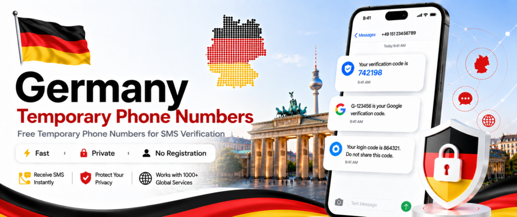Banner of Germany Free Temporary Phone Number