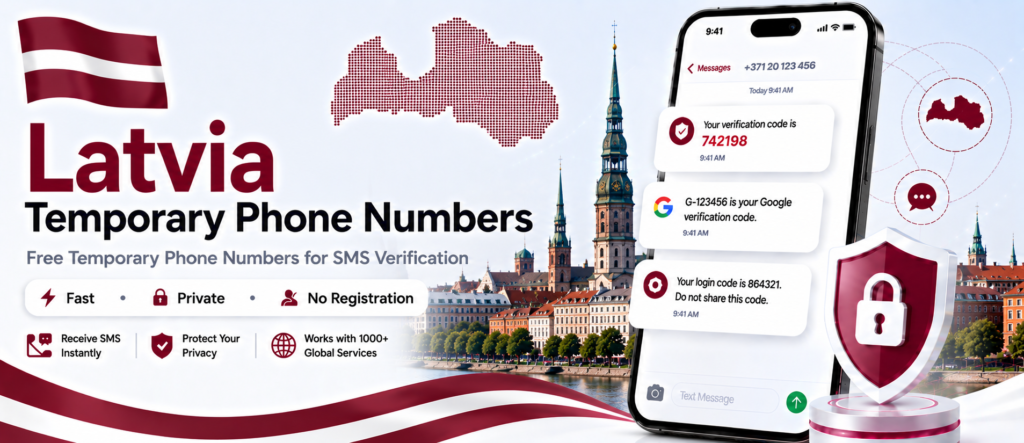 Banner of Free Latvia SMS Verification Number