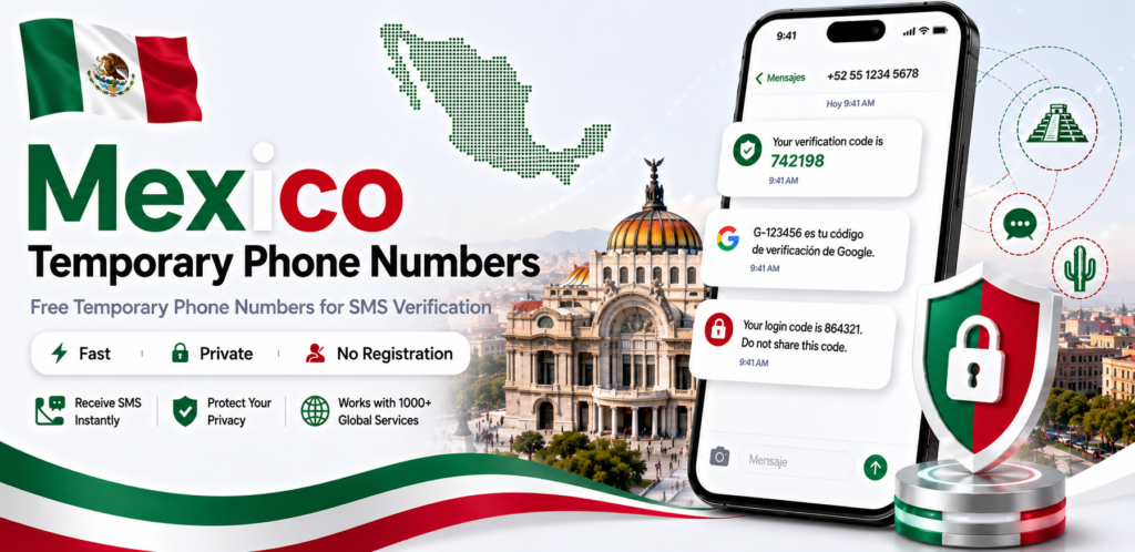 Banner of Free Mexico Temporary Number