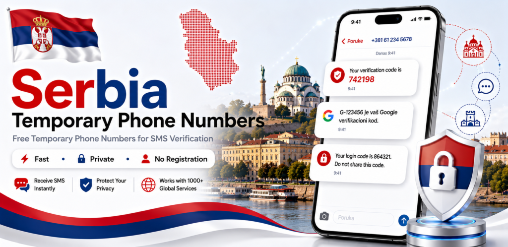 Banner of Free Serbia Temporary Number